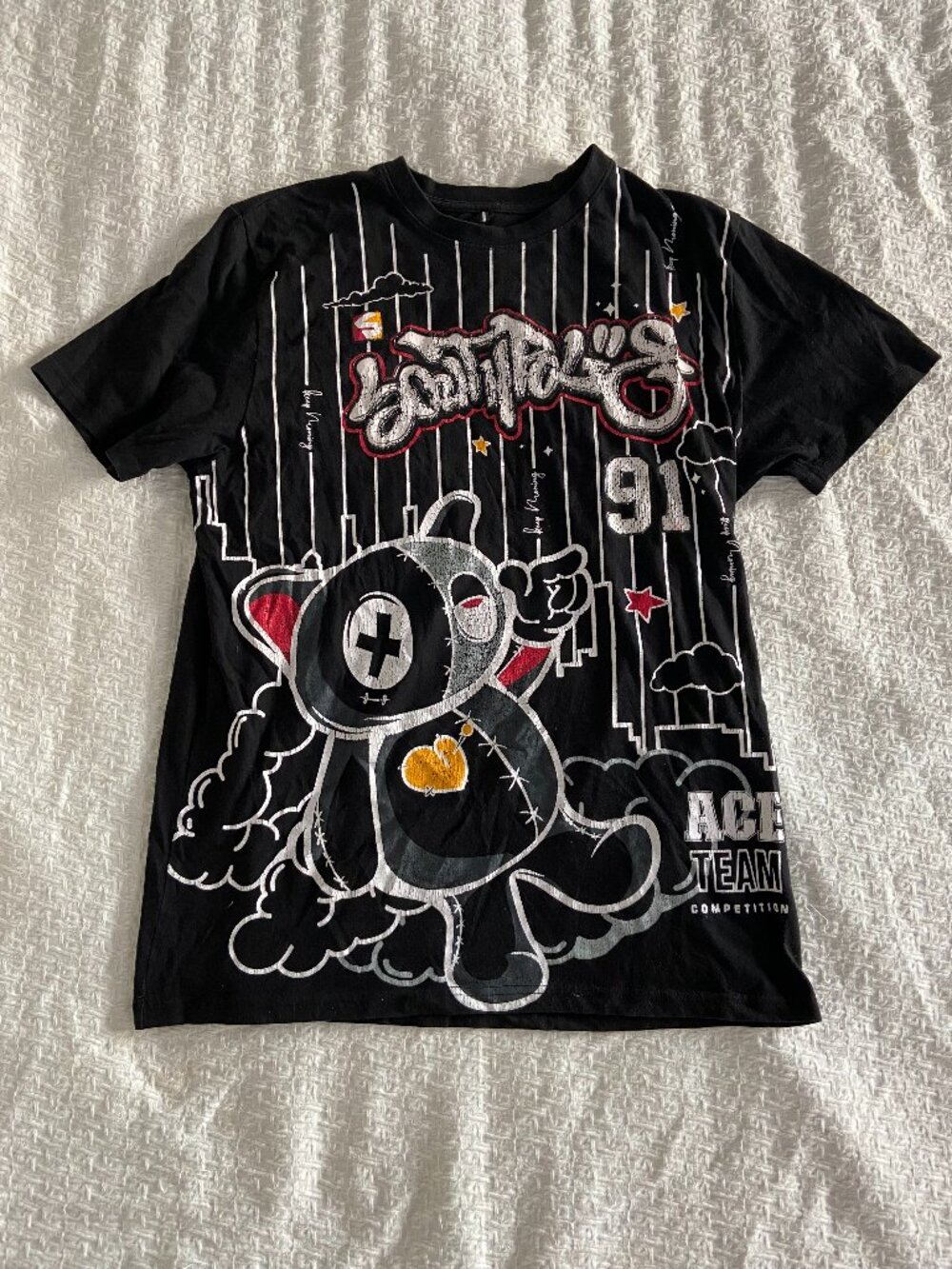 Streetwear Southpole Black Graphic T-Shirt